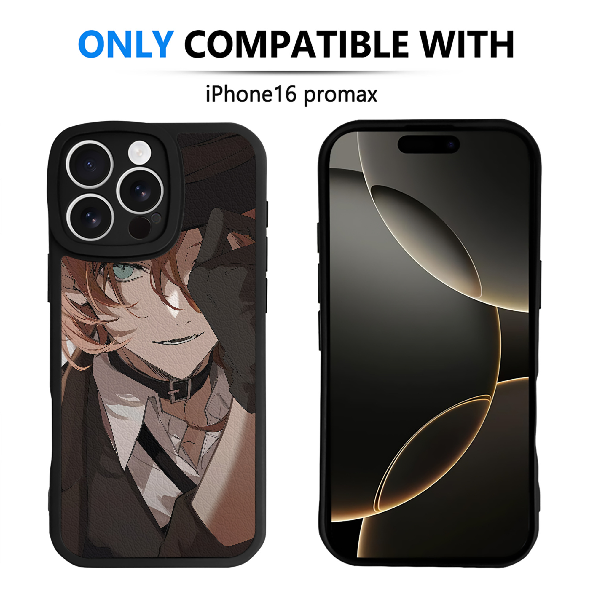 （画像用） 文豪ストレイドッグス Bungo Stray Dogs 【iPhone 16シリーズ対応】シリコンスマホケース（レザー調） 材質：シリコン